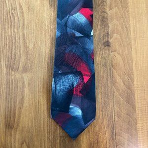 Robert Daskal Vintage Signed Silk Hand painted Tie